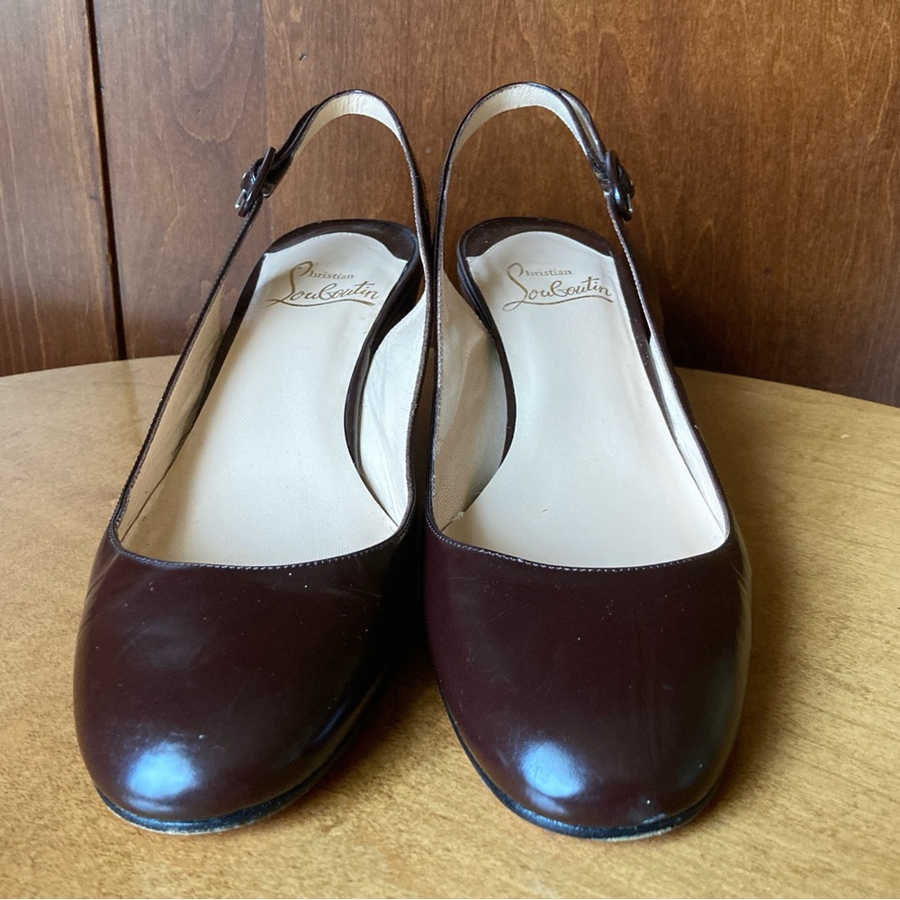 Christian Louboutin Cynthia Slingback Wedge - Picture 3 of 15